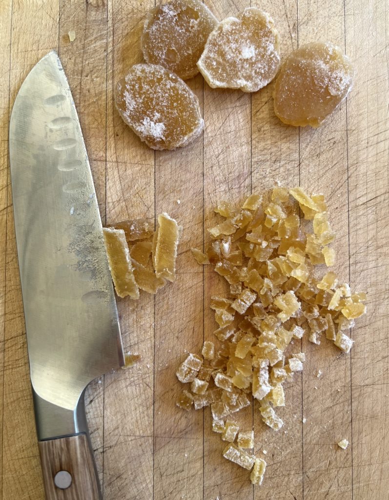 chopped candied ginger