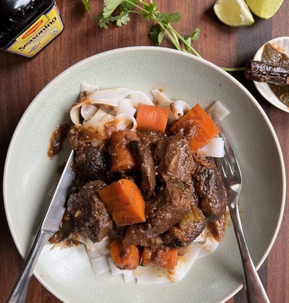 vietnamese beef stew in red wine sauce