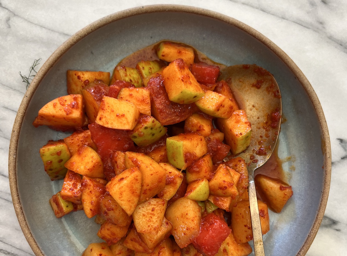 Very Versatile Korean Muchim Fruit Salad Dressing Viet World Kitchen