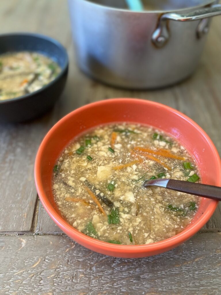 vegan hot and sour soup