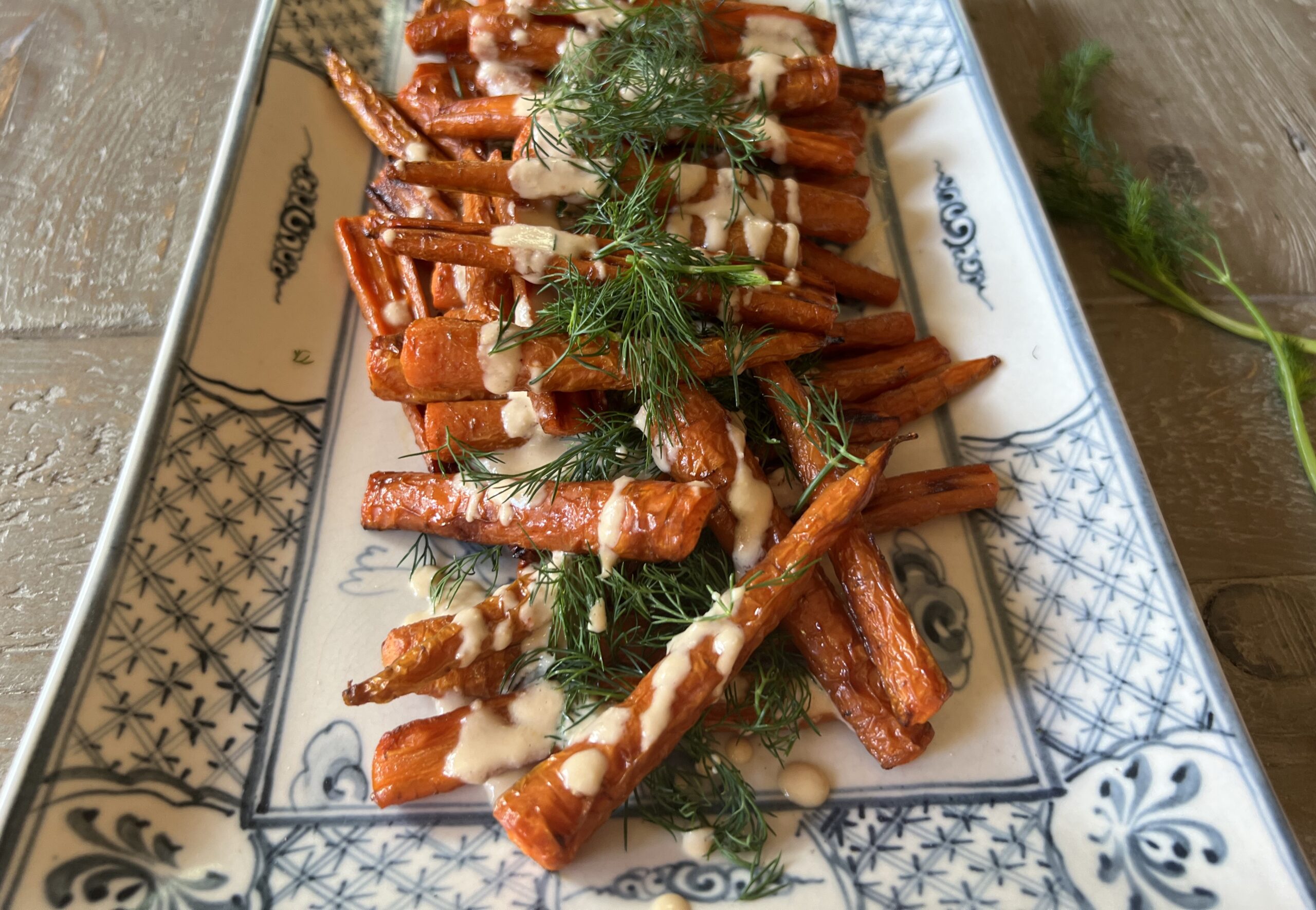 roasted carrots creamy nuoc cham