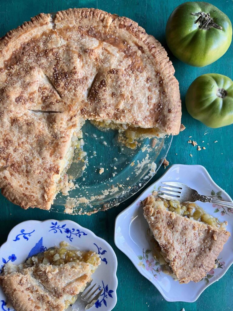 Green tomato pie