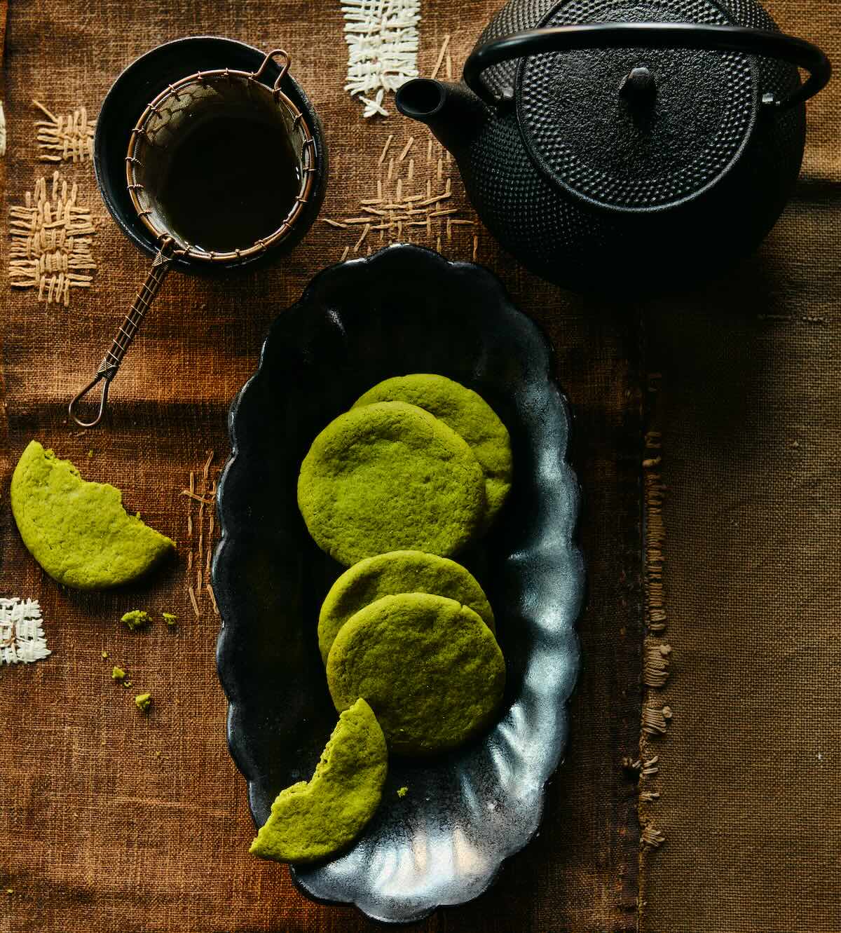 slice and bake matcha powder