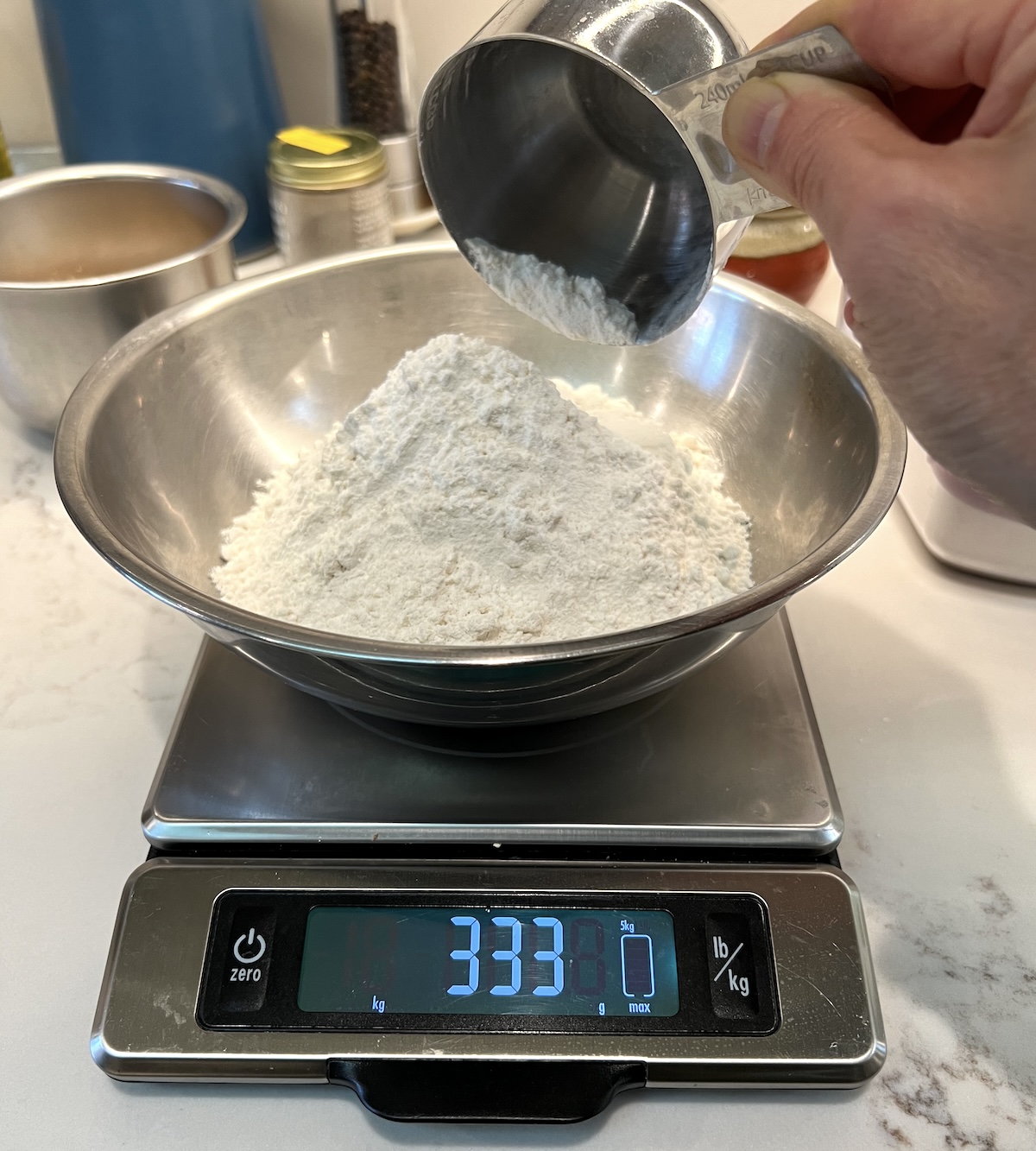 weigh ingredients