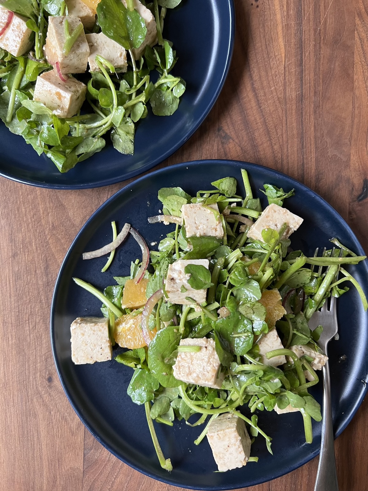 tofu watercress salad
