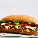 from Ever-Green Vietnamese, vegetarian pulled jackfruit banh mi by Aubrie Pick