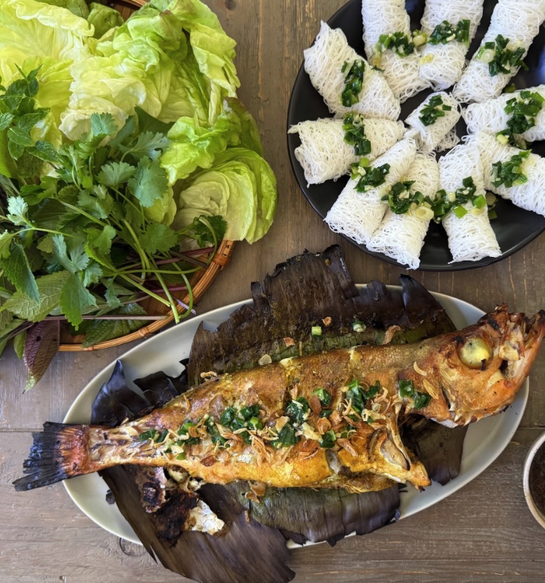 grilled whole fish ca nuong
