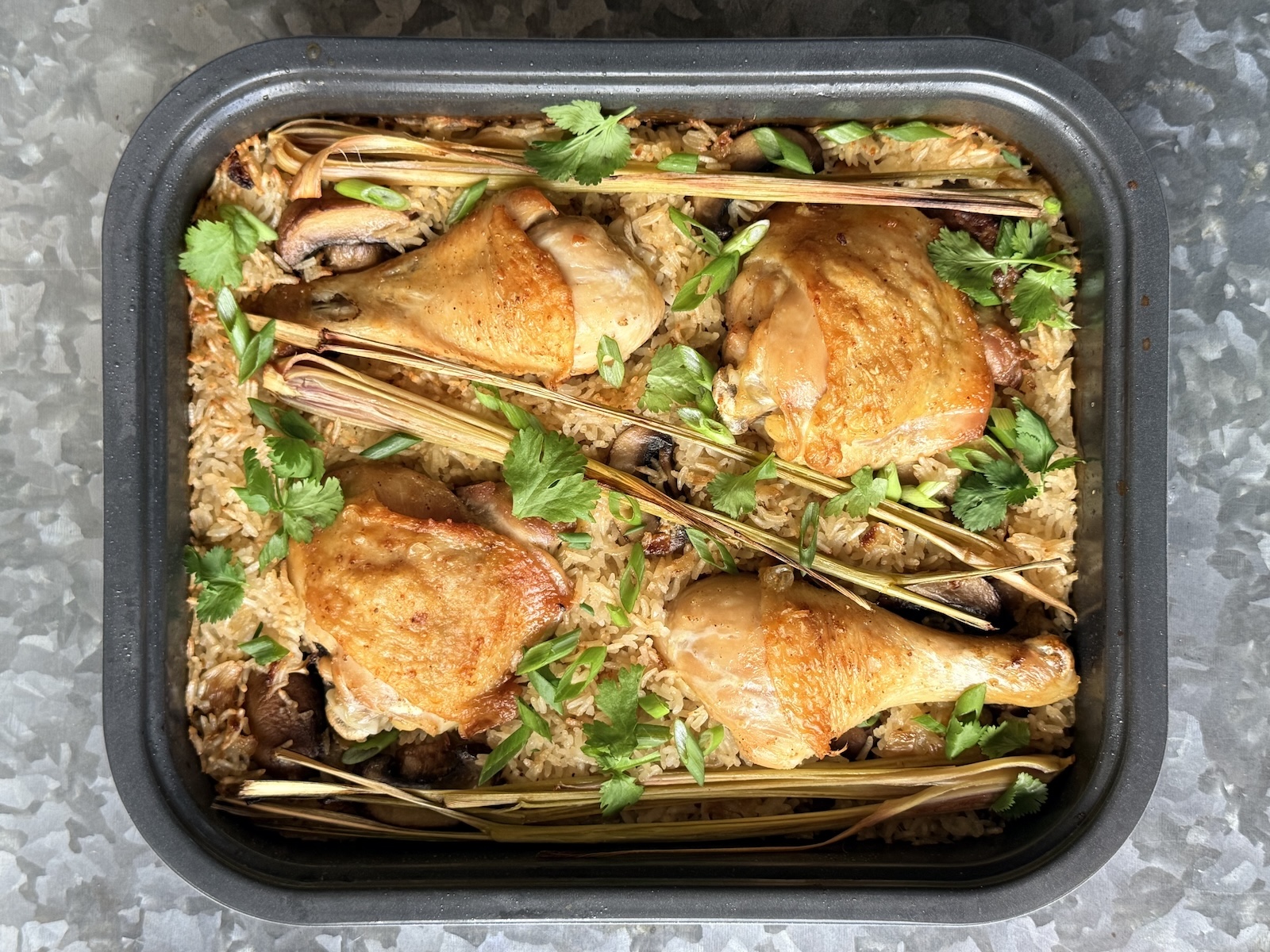 Ninja Combi Roast Chicken and Crispy Rice Casserole
