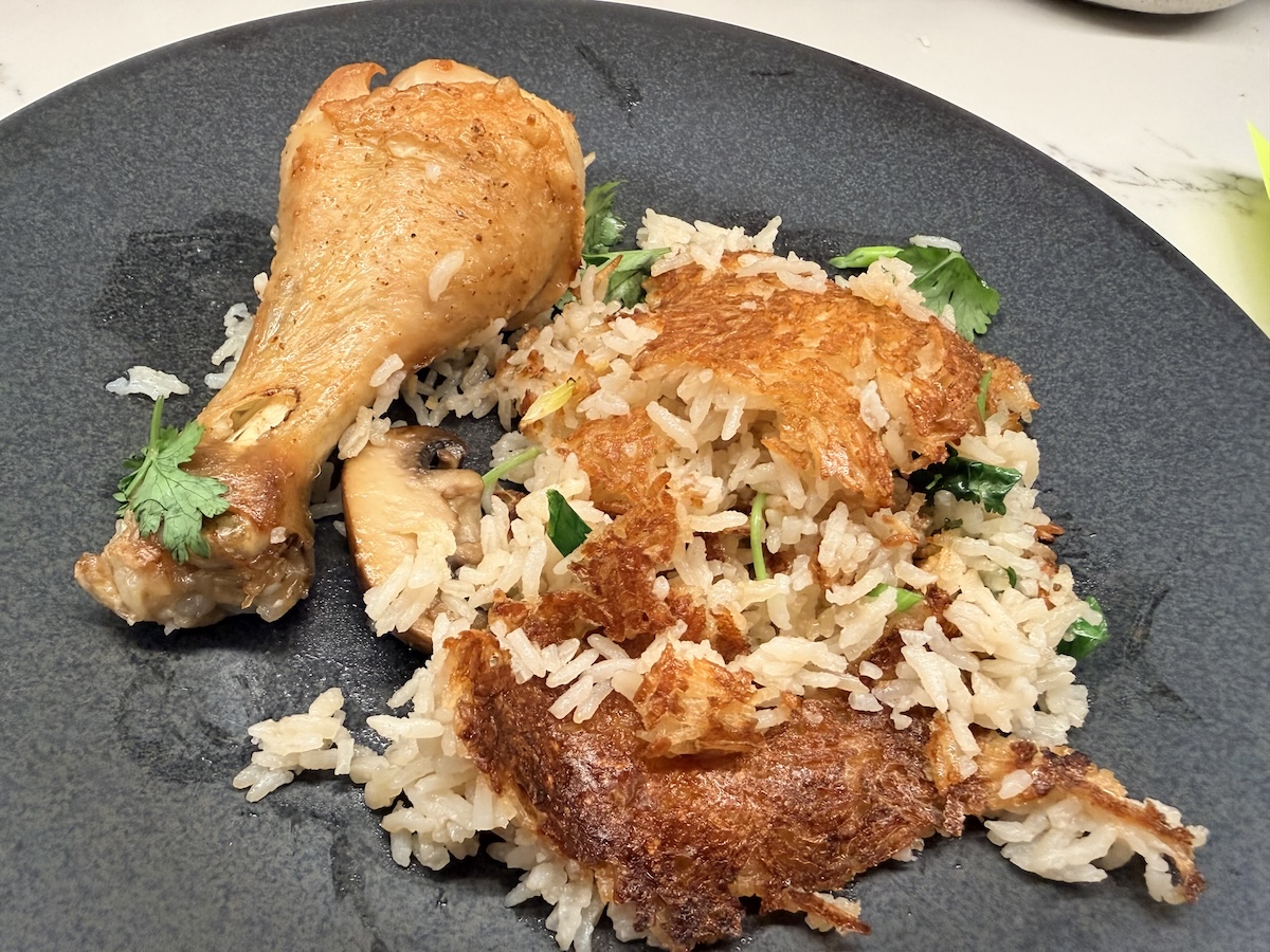 ninja combi roast chicken and crispy rice casserole