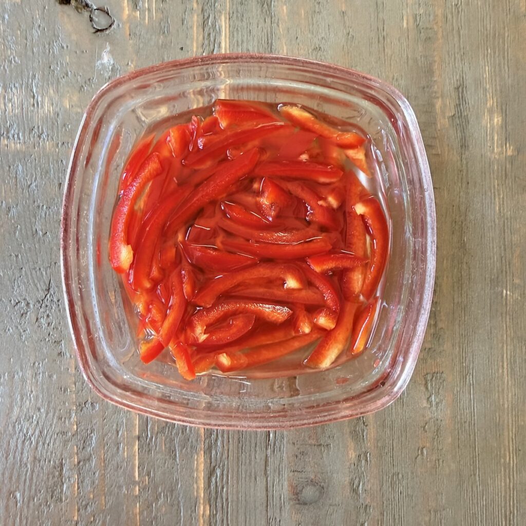 confetti mixed rice (com tron) pickled sweet pepper