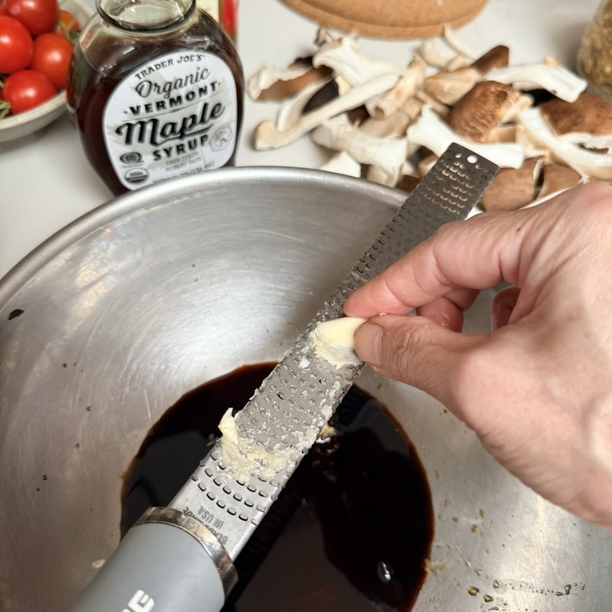 shoyu mushroom prep