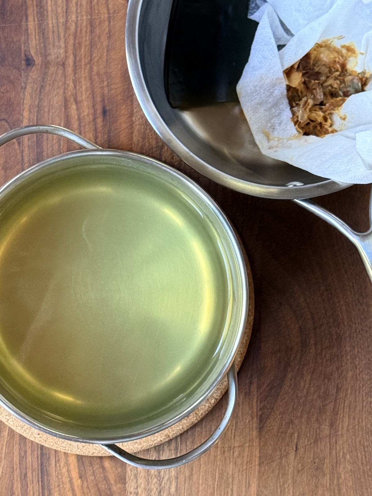 dashi stock square with kombu and dried bonito flakes (katsuobushi)