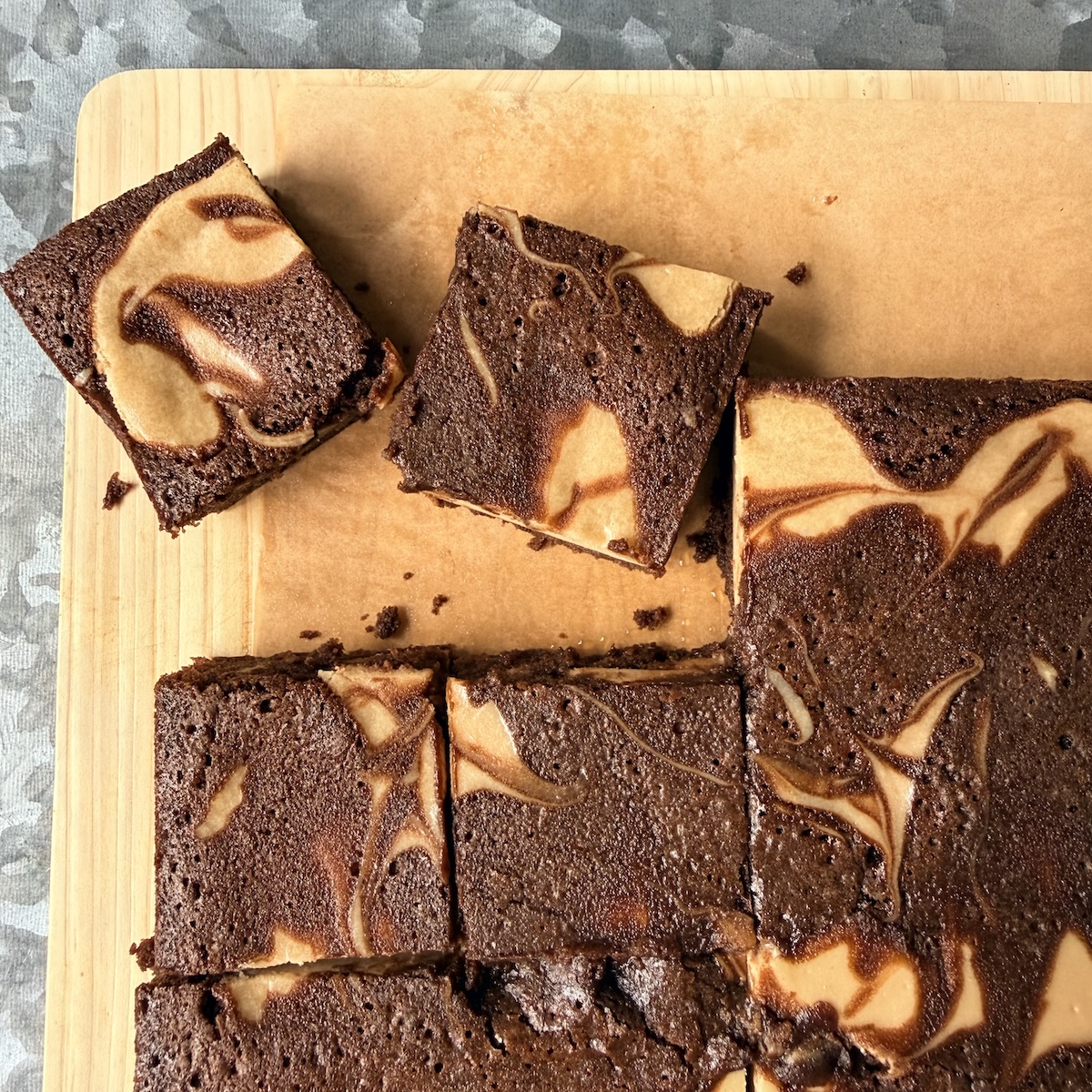 vietnamese coffee swirl brownies -- sheldon simeon recipe -- made by Andrea Nguyen