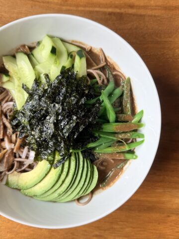 cold sesame soba square