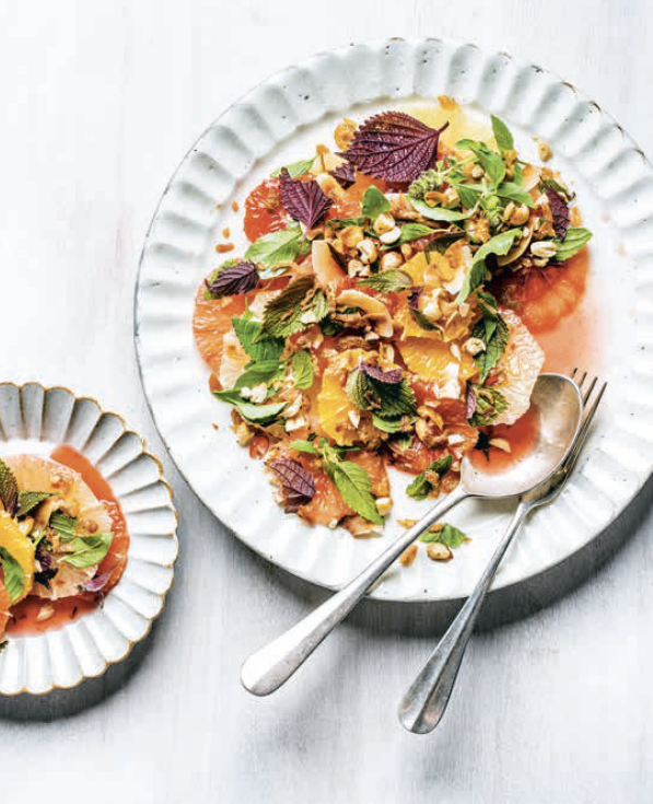 cooking thai savory citrus herb salad