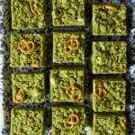 Matcha Fancy Rice Crispy Treats -- square by Aya Bracket